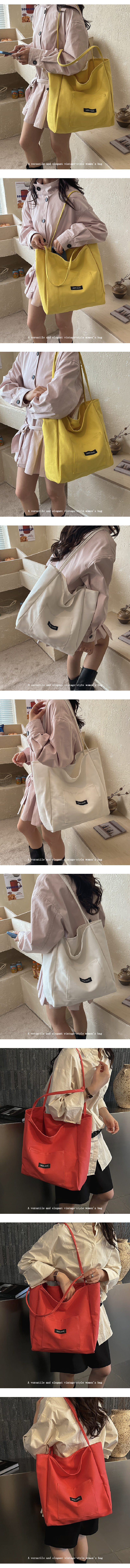 [Blossom] 데일리 모던 캔버스 숄더백 1P 상세 이미지 3