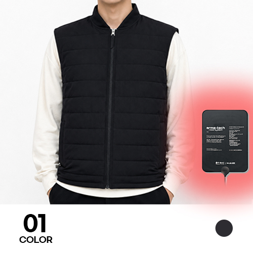 스마트 온도조절 웰론 경량 발열 조끼 M-4XL 겨울 방한 보온 작업복 단체 유니폼 상세 이미지 1
